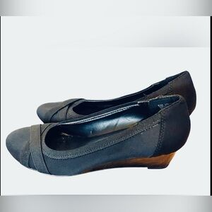 EAST5th SASH BLACK DRESS LOW WEDGE COMFORT PUMPS SHOES CASUAL WOMENS SIZE 61/2 M